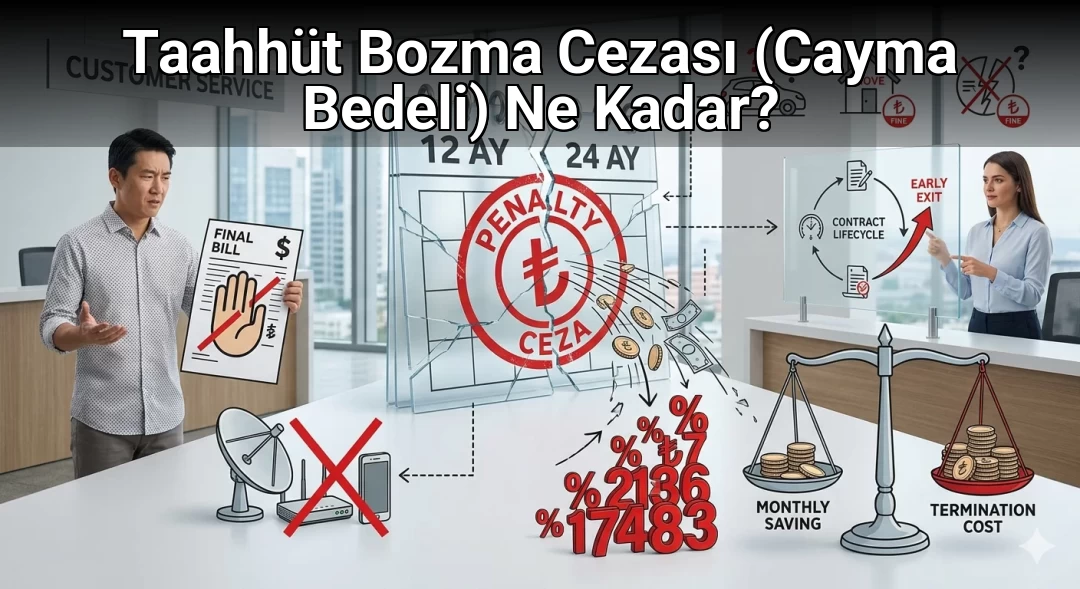 Taahhüt Bozma Cezası (Cayma Bedeli) Ne Kadar?